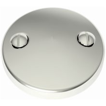 3" Brass Two Hole Faceplate for Overflow