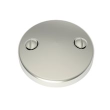 3" Brass Two Hole Faceplate for Overflow