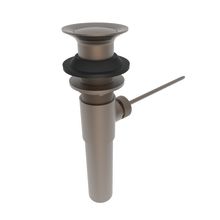 Polished Lavatory Pop-Up Drain Assembly with No Overflow