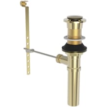 Polished Lavatory Pop-Up Drain Assembly with No Overflow