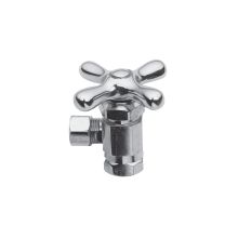 Metal Cross Handle Angle Valve with 3/8" IPS Inlet and 3/8" O.D. Compression Outlet