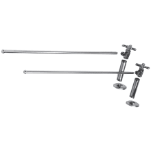 3/8 Inch IPS Lavatory Supply Kit with Cross Handles
