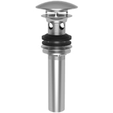 Polished Dome Cap Drain with Overflow