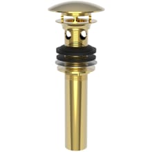 Polished Dome Cap Drain with Overflow