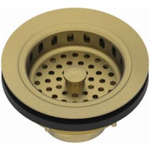 4-3/8" Solid Brass Post Type Basket Strainer with Flange