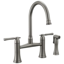 Tulham 1.8 GPM Bridge Kitchen Faucet with Side Spray