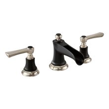Rook 1.5 GPM Widespread Bathroom Faucet with Pop-Up Drain Assembly Less Handles - Limited Lifetime Warranty