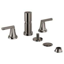 Levoir Widespread Bidet Faucet with Pop-Up Drain Assembly and Diverter with Integral Vacuum Breaker - Less Handles