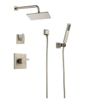Siderna Pressure Balanced Shower System with Shower Head and Hand Shower - Rough-in Valve Included