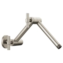 Essential 16" Jointed Wall Mounted Shower Arm with Flange