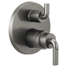 Litze Pressure Balanced Valve Trim with Integrated 3 Function Diverter for Two Shower Applications - Less Rough-In and Handles