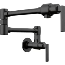 Kintsu 4 GPM Wall Mounted Single Hole Pot Filler with Lever Handle