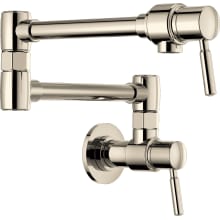 Euro 4 GPM Wall Mounted Single Hole Pot Filler Faucet