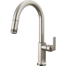 Kintsu 1.8 GPM Single Hole Pull Down Kitchen Faucet with Arc Spout - Less Handle