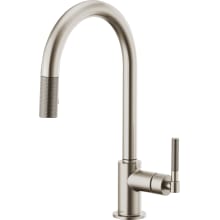 Litze Single Handle Arc Spout Pull Down Kitchen Faucet with Knurled Handle - Limited Lifetime Warranty