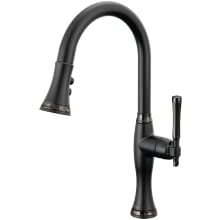 Tulham 1.8 GPM Single Hole Pull Down Kitchen Faucet with Magnetic Docking Spray Head