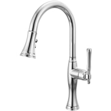 Tulham 1.8 GPM Single Hole Pull Down Kitchen Faucet with Magnetic Docking Spray Head