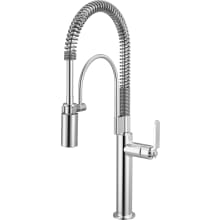 Litze 1.8 GPM Single Hole Pull Down Kitchen Faucet