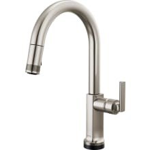 Kintsu 1.8 GPM Single Hole Pull Down Kitchen Faucet with On/Off Touch Activation and Arc Spout - Less Handle