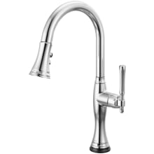 Tulham 1.8 GPM Single Hole Pull Down Kitchen Faucet with On/Off Touch Activation and Magnetic Docking Spray Head