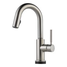 Solna Pull-Down Bar Faucet with On/Off Touch Activation and Hidden Magnetic Docking Spray Head - Includes Lifetime Warranty (5 Year on Electronic Parts)