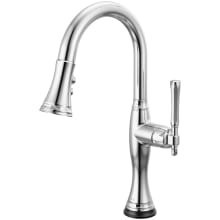 Tulham 1.8 GPM Single Hole Pull Down Kitchen Faucet with On/Off Touch Activation and Magnetic Docking Spray Head