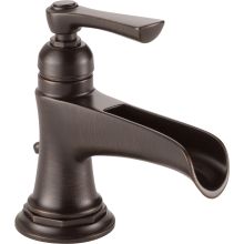 Rook Waterfall Single Hole Bathroom Faucet with Pop-Up Drain Assembly - Limited Lifetime Warranty
