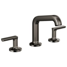 Kintsu 1.2 GPM Widespread Lavatory Faucet with Angled Spout- Less Pop-Up Drain and Handles