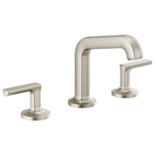 Kintsu 1.2 GPM Widespread Lavatory Faucet with Angled Spout- Less Pop-Up Drain and Handles