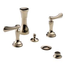 Bidet Faucet Four Hole Mount with Vacuum Breaker Less Handles from the Charlotte Collection