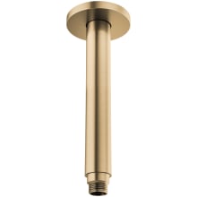 Kintsu 10" Dual Waterway Ceiling Mount Shower Arm and Round Flange - Less Rough In