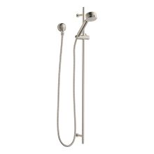 Euro 1.75 GPM Multi-Function Hand Shower Package - Includes Slide Bar, Hose, and Wall Supply
