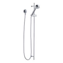 Euro 1.75 GPM Multi-Function Hand Shower Package - Includes Slide Bar, Hose, and Wall Supply