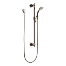 Charlotte Hand Shower Package with Slide Bar, Hose, and Wall Supply
