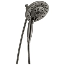 Hydrati 2-in-1 1.75 GPM Multi Function Shower Head and Hand Shower Package with Integrated diverter and Shower Hose