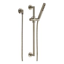 Odin 1.75 GPM Single Function Hand Shower Package - Includes Slide Bar, Hose, and Wall Supply