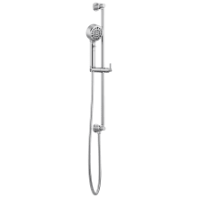 Invari 1.75 GPM Multi Function Hand Shower with H2OKinetic Technology and Included Slide Bar, Hose and Integrated Wall Supply - Limited Lifetime Warranty