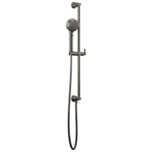 Invari 1.75 GPM Multi Function Hand Shower with H2OKinetic Technology and Included Slide Bar, Hose and Integrated Wall Supply - Limited Lifetime Warranty