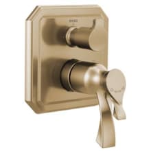 Virage Thermostatic Valve Trim with Integrated Volume Control and 3 Function Diverter for Two Shower Applications - Less Rough-In
