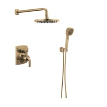 Allaria Pressure Balanced Shower System with Raincan Shower Head and Hand Shower - Rough-in Valve Included