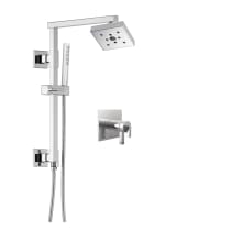 Frank Lloyd Wright Thermostatic Shower Column Shower System with Multi Function Shower Head and Hand Shower - Rough-in Valve Included