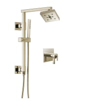 Frank Lloyd Wright Thermostatic Shower Column Shower System with Multi Function Shower Head and Hand Shower - Rough-in Valve Included