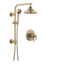 Invari Thermostatic Shower Column Shower System with Shower Head and Hand Shower - Rough-in Valve Included