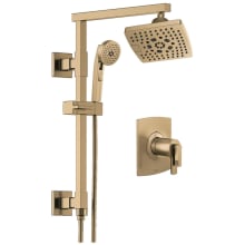 Kintsu Thermostatic Shower Column Shower System with Shower Head and Hand Shower Less Handles - Rough-in Valve Included