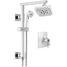 Kintsu Thermostatic Shower Column Shower System with Shower Head and Hand Shower Less Handles - Rough-in Valve Included