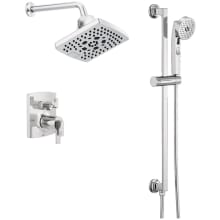 Kintsu Thermostatic Shower System with Shower Head and Hand Shower Less Handles - Rough-in Valve Included