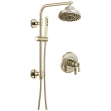 Levoir Thermostatic Shower Column Shower System with Shower Head and Hand Shower - Rough-in Valve Included