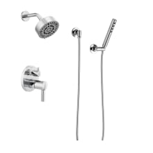 Odin Pressure Balanced Shower System with Shower Head and Hand Shower Less Handles - Rough-in Valve Included