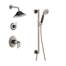 Rook Thermostatic Shower System with Shower Head and Hand Shower - Rough-in Valve Included