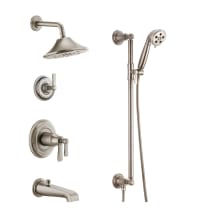 Rook Thermostatic Tub and Shower System with Shower Head and Hand Shower - Rough-in Valve Included